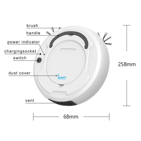 1800Pa Large Suction Smart Household Vacuum Cleaner Clean Robot, CA0380, CA0380B, CA0380H - Image 12