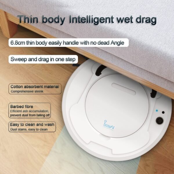 1800Pa Large Suction Smart Household Vacuum Cleaner Clean Robot, CA0380, CA0380B, CA0380H - Image 4
