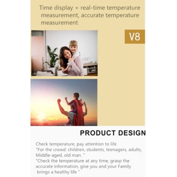 V8 Smart Temperature Monitoring Bracelet, Temperature Measurement Range: 30-45 Degrees Celsius - Image 4