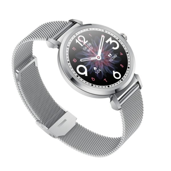KC06 Women Menstrual Period Smart Watch Bracelet, Blood Pressure / Heart Rate Monitoring, Steel Strap - Image 12