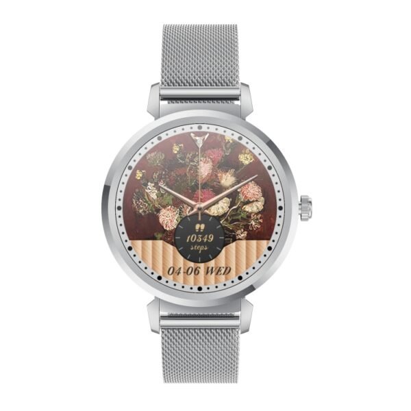 KC06 Women Menstrual Period Smart Watch Bracelet, Blood Pressure / Heart Rate Monitoring, Steel Strap - Image 13