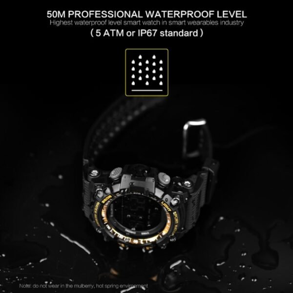 EX16 1.12 Inch FSTN LCD Full Angle Screen Display Sport Smart Watch, IP67 Waterproof, Support Pedometer / Stopwatch / Alarm / Notification Remind / Call Notify / Camera Remote Control / Calories Burned, Compatible with Android and iOS Phones - Image 11
