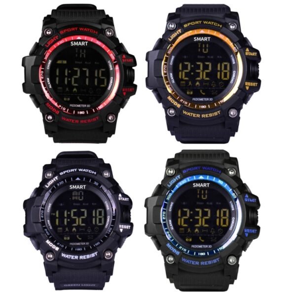 EX16 1.12 Inch FSTN LCD Full Angle Screen Display Sport Smart Watch, IP67 Waterproof, Support Pedometer / Stopwatch / Alarm / Notification Remind / Call Notify / Camera Remote Control / Calories Burned, Compatible with Android and iOS Phones - Image 2