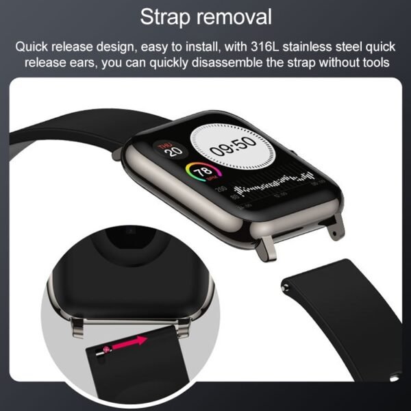 P22 1.4 inch IPS Color Screen Smart Watch,IP67 Waterproof, Support Remote Camera /Heart Rate Monitoring/Sleep Monitoring/Sedentary Reminder/Blood Pressure Monitoring - Image 16