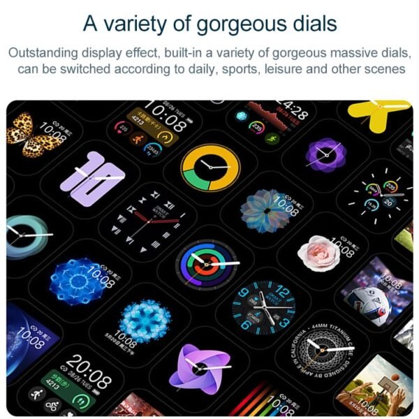 P22 1.4 inch IPS Color Screen Smart Watch,IP67 Waterproof, Support Remote Camera /Heart Rate Monitoring/Sleep Monitoring/Sedentary Reminder/Blood Pressure Monitoring - Image 4