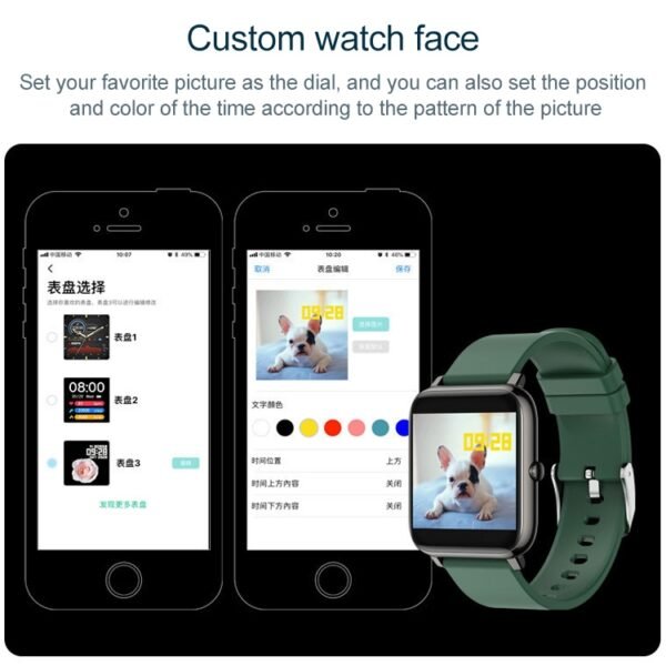 P22 1.4 inch IPS Color Screen Smart Watch,IP67 Waterproof, Support Remote Camera /Heart Rate Monitoring/Sleep Monitoring/Sedentary Reminder/Blood Pressure Monitoring - Image 6