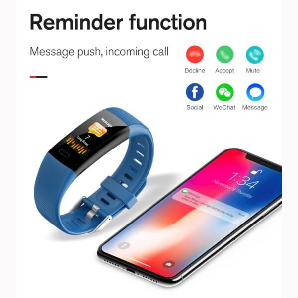 Y10 0.96 inch TFT Color Screen Smart Bracelet, Support Call Reminder/ Heart Rate Monitoring /Blood Pressure Monitoring/ Sleep Monitoring/Blood Oxygen Monitoring - Image 9