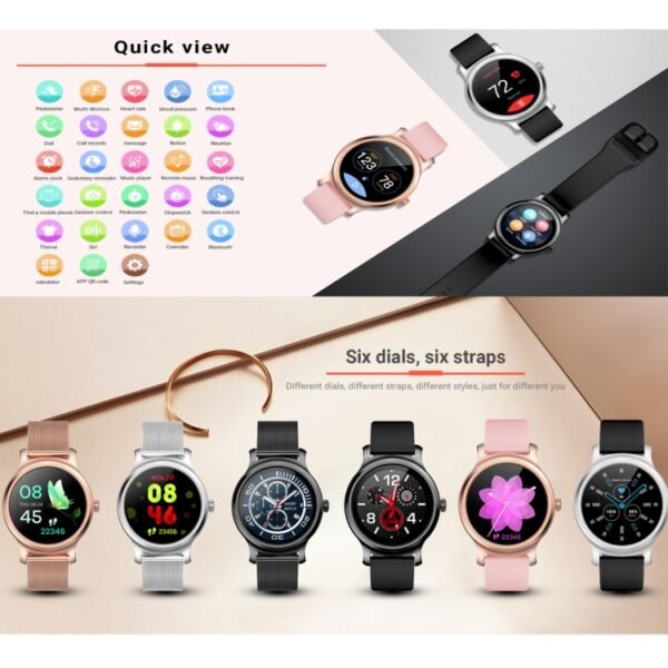SMA-R2 1.3 inches IPS Screen Smart Watch IP65 Waterproof,Support Call /Message Reminder /Dual-mode Bluetooth 3.0 + 4.0/ Sleeping Monitoring /Sedentary Reminder - Image 4