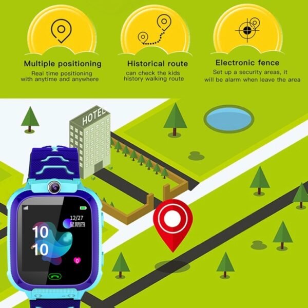 Q12B 1.44 inch Color Screen Smartwatch for Children, Support LBS Positioning / Two-way Dialing / One-key First-aid / Voice Monitoring / Setracker APP - Image 12