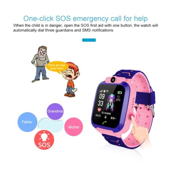 Q120 1.44 inch Color Screen Smartwatch for Children IP67 Waterproof, Support LBS Positioning / Two-way Dialing / One-key First-aid / Voice Monitoring / Setracker APP - Image 5
