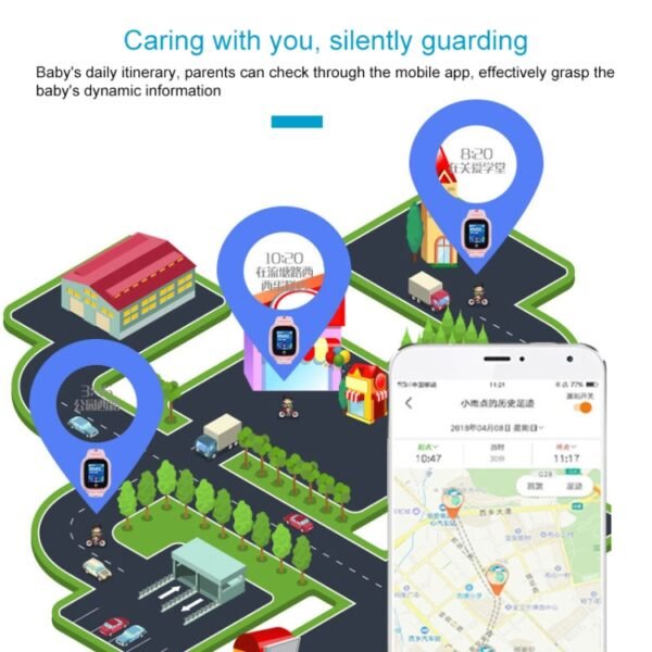 Q120 1.44 inch Color Screen Smartwatch for Children IP67 Waterproof, Support LBS Positioning / Two-way Dialing / One-key First-aid / Voice Monitoring / Setracker APP - Image 6