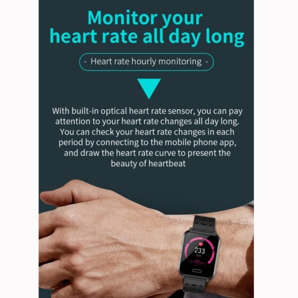 P2 1.3 inch IPS Color Screen IP67 Waterproof Smart Watch Wristband,Support Message Reminder / Heart Rate Monitor / Blood Oxygen Monitoring / Blood Pressure Monitoring/ Sleeping Monitoring - Image 4