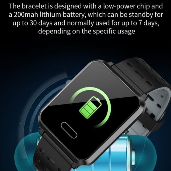 P2 1.3 inch IPS Color Screen IP67 Waterproof Smart Watch Wristband,Support Message Reminder / Heart Rate Monitor / Blood Oxygen Monitoring / Blood Pressure Monitoring/ Sleeping Monitoring - Image 10