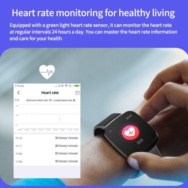 P3 1.3 inch IPS Color Screen IP68 Waterproof Smart Watch Wristband,Support Message Reminder / Heart Rate Monitor / Blood Oxygen Monitoring / Blood Pressure Monitoring/ Sleeping Monitoring - Image 4