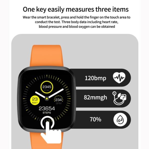 P3 1.3 inch IPS Color Screen IP68 Waterproof Smart Watch Wristband,Support Message Reminder / Heart Rate Monitor / Blood Oxygen Monitoring / Blood Pressure Monitoring/ Sleeping Monitoring - Image 5