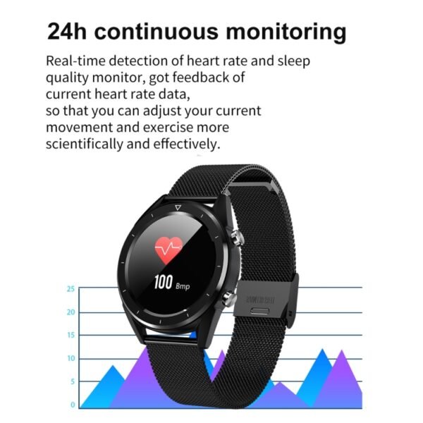 DT28 1.54inch IP68 Waterproof Silicone Strap Smartwatch Bluetooth 4.2, Support Incoming Call Reminder / Blood Pressure Monitoring / Watch Payment - Image 6