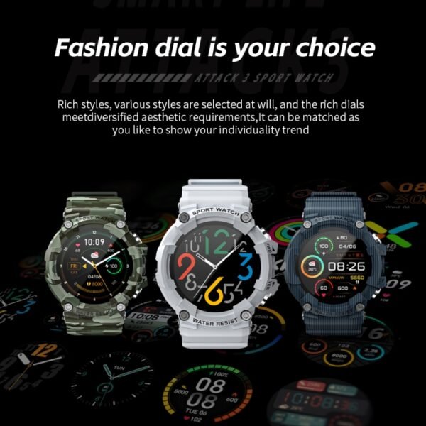 LOKMAT ATTACK 3 1.28 inch TFT Screen Sports Fitness Smart Watch, Support Bluetooth Call, ATTACK 3 - Image 11