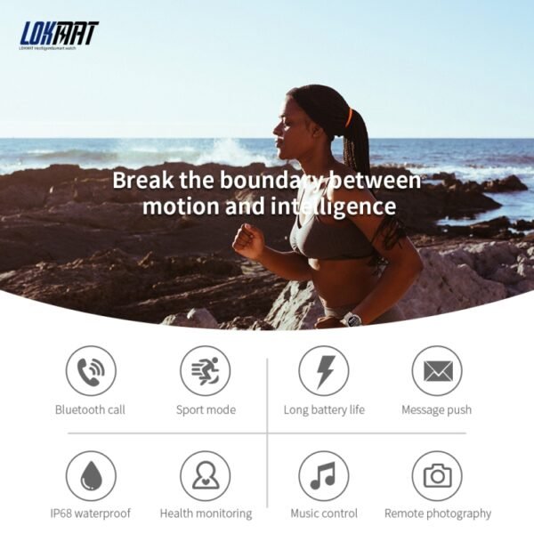 LOKMAT ATTACK 3 1.28 inch TFT Screen Sports Fitness Smart Watch, Support Bluetooth Call, ATTACK 3 - Image 3