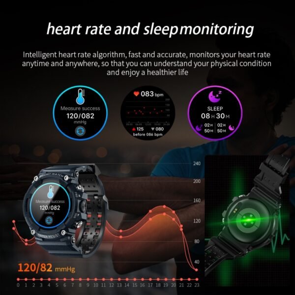 LOKMAT ATTACK 3 1.28 inch TFT Screen Sports Fitness Smart Watch, Support Bluetooth Call, ATTACK 3 - Image 9