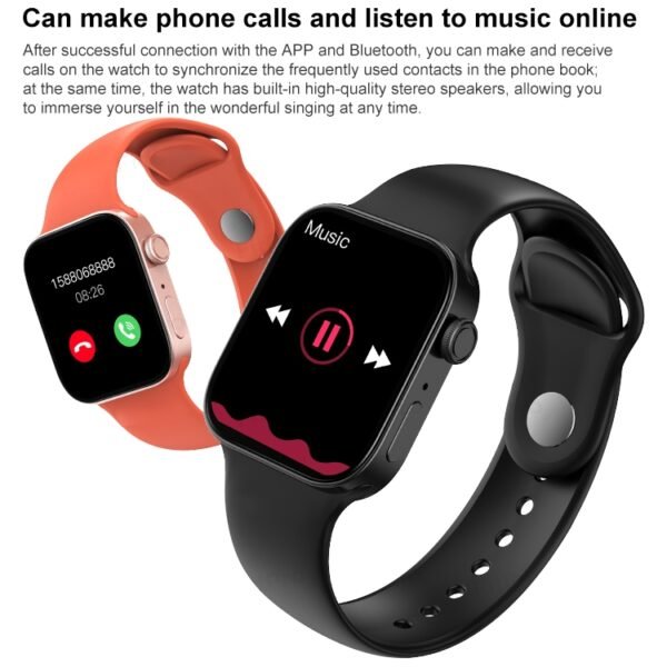 T500+MAX 1.69 inch HD Screen Smart Wristband, Support Bluetooth Calling/Heart Rate Monitoring - Image 3