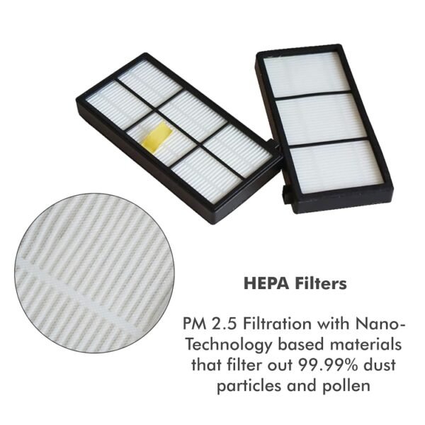4 PCS Universal Replacement Robotic Vacuum Cleaner HEPA Filter for iRobot 870 / 800 / 880 / 960 / 980 - Image 4