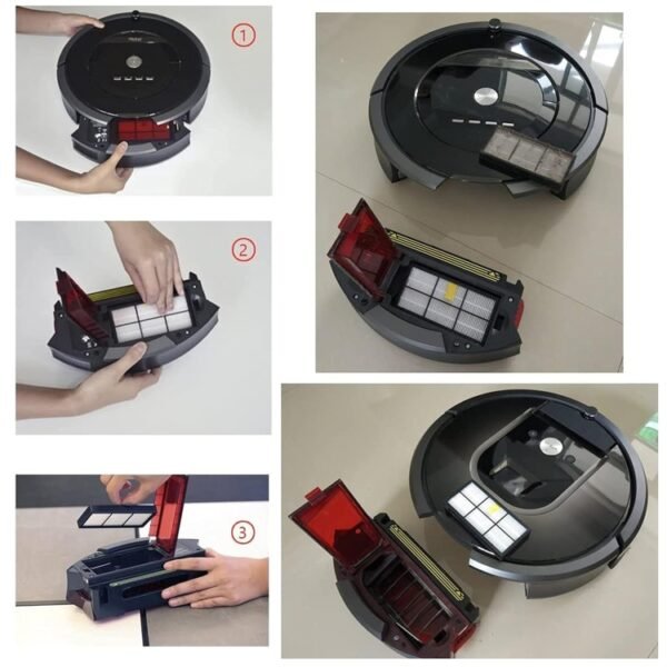 4 PCS Universal Replacement Robotic Vacuum Cleaner HEPA Filter for iRobot 870 / 800 / 880 / 960 / 980 - Image 6