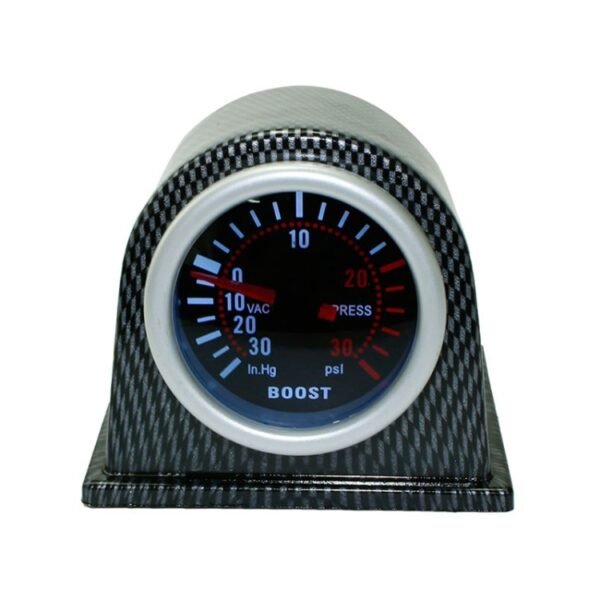 52mm 12V Universal Car Modified LED White Light Turbo Boost Gauge - Image 2