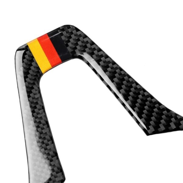 Car German Flag Carbon Fiber Steering Wheel Decorative Sticker for Mercedes-Benz - Image 3