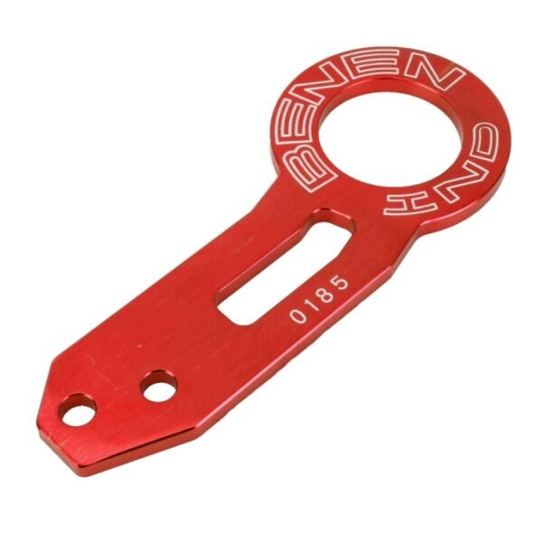 Benen Aluminum Alloy Rear Tow Towing Hook Trailer Ring for Universal Car Auto with Two Screw Holes, Red, Silver, Blue, Black, Gold, Purple - Image 2