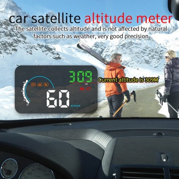 Q5 GPS 4 inch Vehicle-mounted Head Up Display Security System, Support Running Speed & Direction & Distance / Driving Kilometres / - Image 11