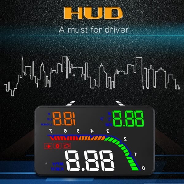 T100 OBD2 4 inch Vehicle-mounted Head Up Display Security System, Support Car Speed / Engine Revolving Speed Display / Instantaneous Fuel Consumption / Detection and Elimination Fault Code - Image 2