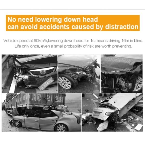 T100 OBD2 4 inch Vehicle-mounted Head Up Display Security System, Support Car Speed / Engine Revolving Speed Display / Instantaneous Fuel Consumption / Detection and Elimination Fault Code - Image 11