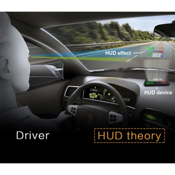 T100 OBD2 4 inch Vehicle-mounted Head Up Display Security System, Support Car Speed / Engine Revolving Speed Display / Instantaneous Fuel Consumption / Detection and Elimination Fault Code - Image 14
