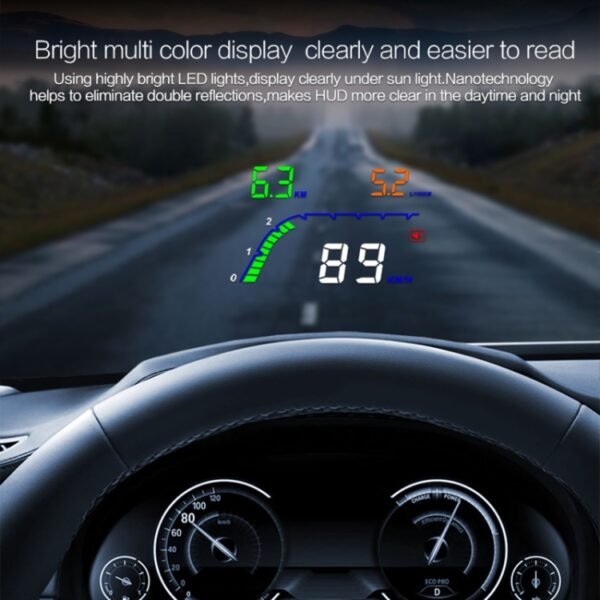 T100 OBD2 4 inch Vehicle-mounted Head Up Display Security System, Support Car Speed / Engine Revolving Speed Display / Instantaneous Fuel Consumption / Detection and Elimination Fault Code - Image 7
