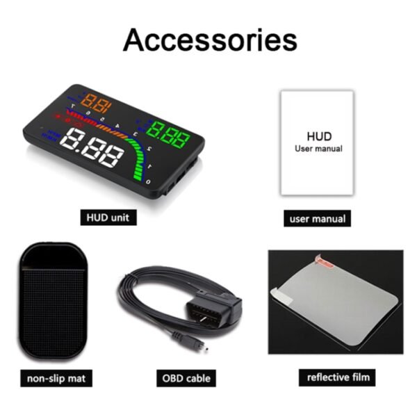 T100 OBD2 4 inch Vehicle-mounted Head Up Display Security System, Support Car Speed / Engine Revolving Speed Display / Instantaneous Fuel Consumption / Detection and Elimination Fault Code - Image 10