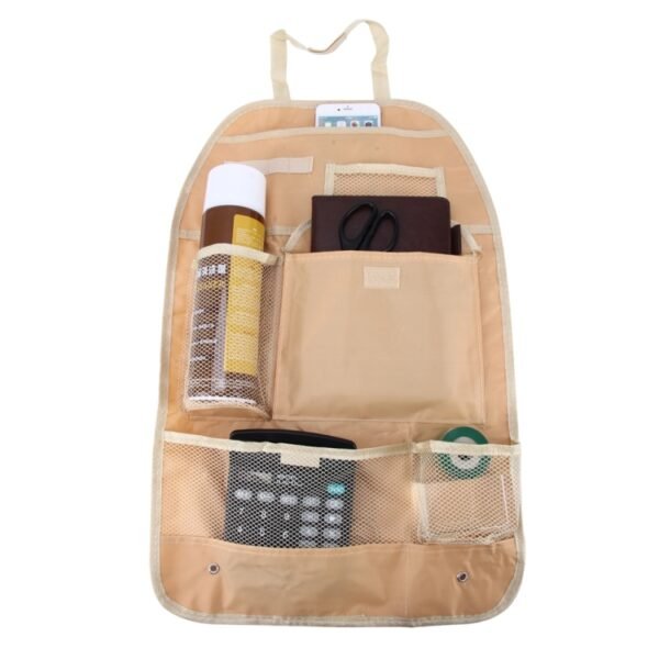 Auto Car Seat Back Organizer Car Seat Hanging Bag Storage for Drinks Cups Phones and Other Items - Image 5