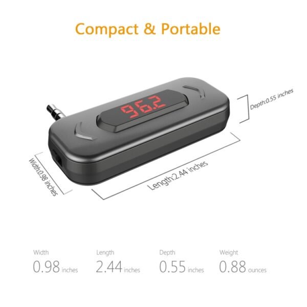 Doosl DSER116 Multifunctional Car FM Transmitter Wireless Music Receiver with 3.5mm Jack & LCD Display, Support Hands-free Call, DSER116 - Image 2