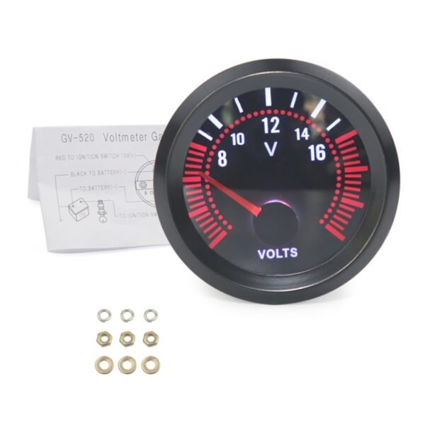 52mm 12V Universal Car Modified Voltmeter - Image 2