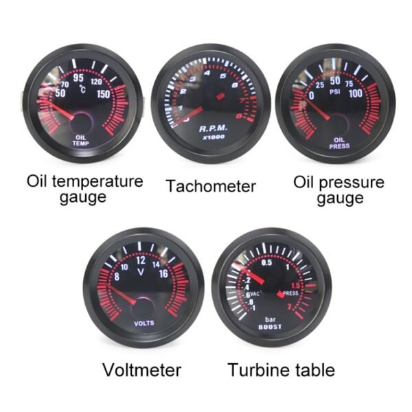 52mm 12V Universal Car Modified Oil Temperature Gauge - Image 6