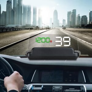 T900 Car GPS HUD Virtual HD Reflection Board Head-up Display, Speed & Driving Distance / Time Display, Over Speed & Voltage & Low Voltage Alarm, Fatigue Driving, T900  Green + White, T900 Blue + White, T900  White