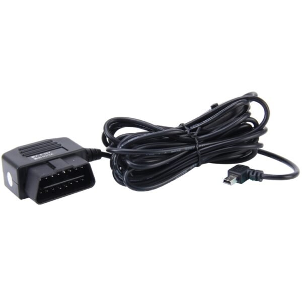 Car Auto 16Pin OBDII Charging Cable Mini 5 Pin USB Power Adapter with Switch Button for GPS Tablet E-dog Phone, Cable Length: 3.4m - Image 2