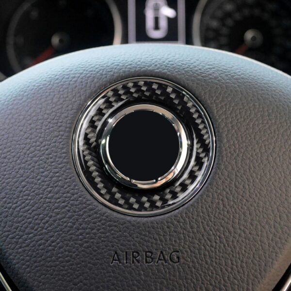 Car Carbon Fiber Steering Wheel Ring Decorative Sticker for Volkswagen - Image 6