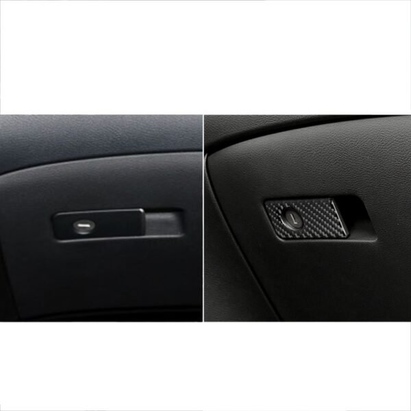 Car Carbon Fiber Front Passenger Seat Storage Box Decorative Sticker for Infiniti Q50 / Q60 2014-2020, Left Drive - Image 6