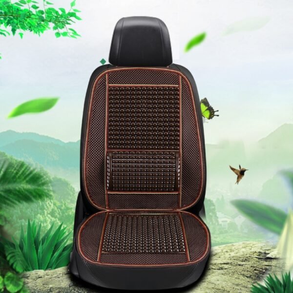 Car Seat Covers Summer Cool Imitation Wooden Beads Ventilation Breathable Seat Cushion - Image 6