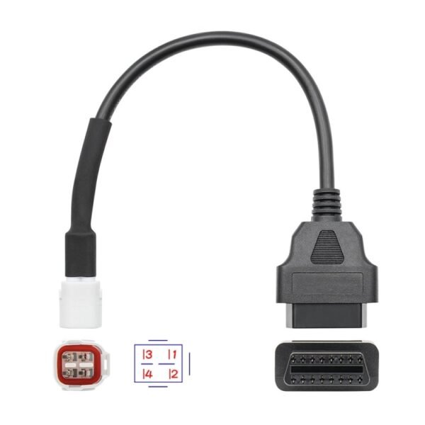 Motorcycle OBD Female to 4PIN Connector Cable for Yamaha - Image 4