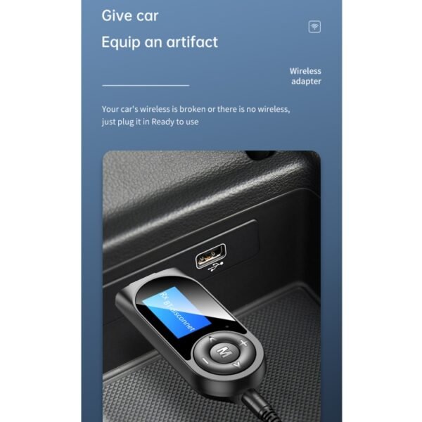 T-13 Bluetooth 5.0 LCD Digital Display Bluetooth Adapter Receiver Transmitter, T-13 - Image 11