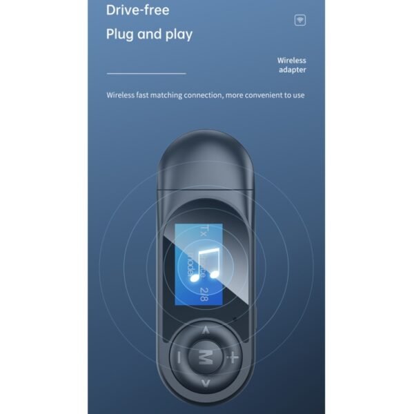 T-13 Bluetooth 5.0 LCD Digital Display Bluetooth Adapter Receiver Transmitter, T-13 - Image 12