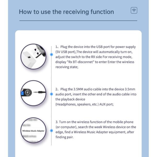 T-13 Bluetooth 5.0 LCD Digital Display Bluetooth Adapter Receiver Transmitter, T-13 - Image 18