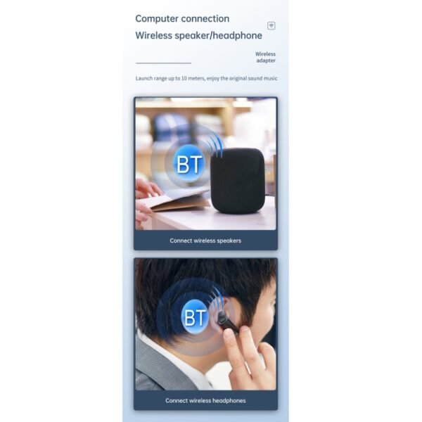 T-13 Bluetooth 5.0 LCD Digital Display Bluetooth Adapter Receiver Transmitter, T-13 - Image 8