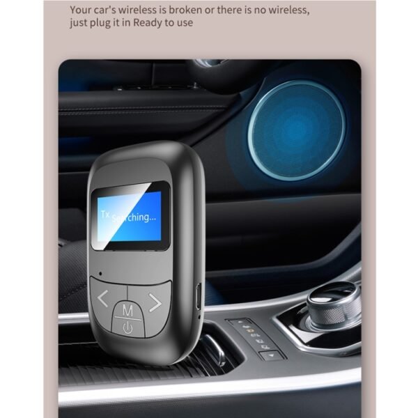 T-14 Bluetooth 5.0 2 In 1 LCD Digital Display Bluetooth Adapter Receiver Transmitter, T-14 - Image 12